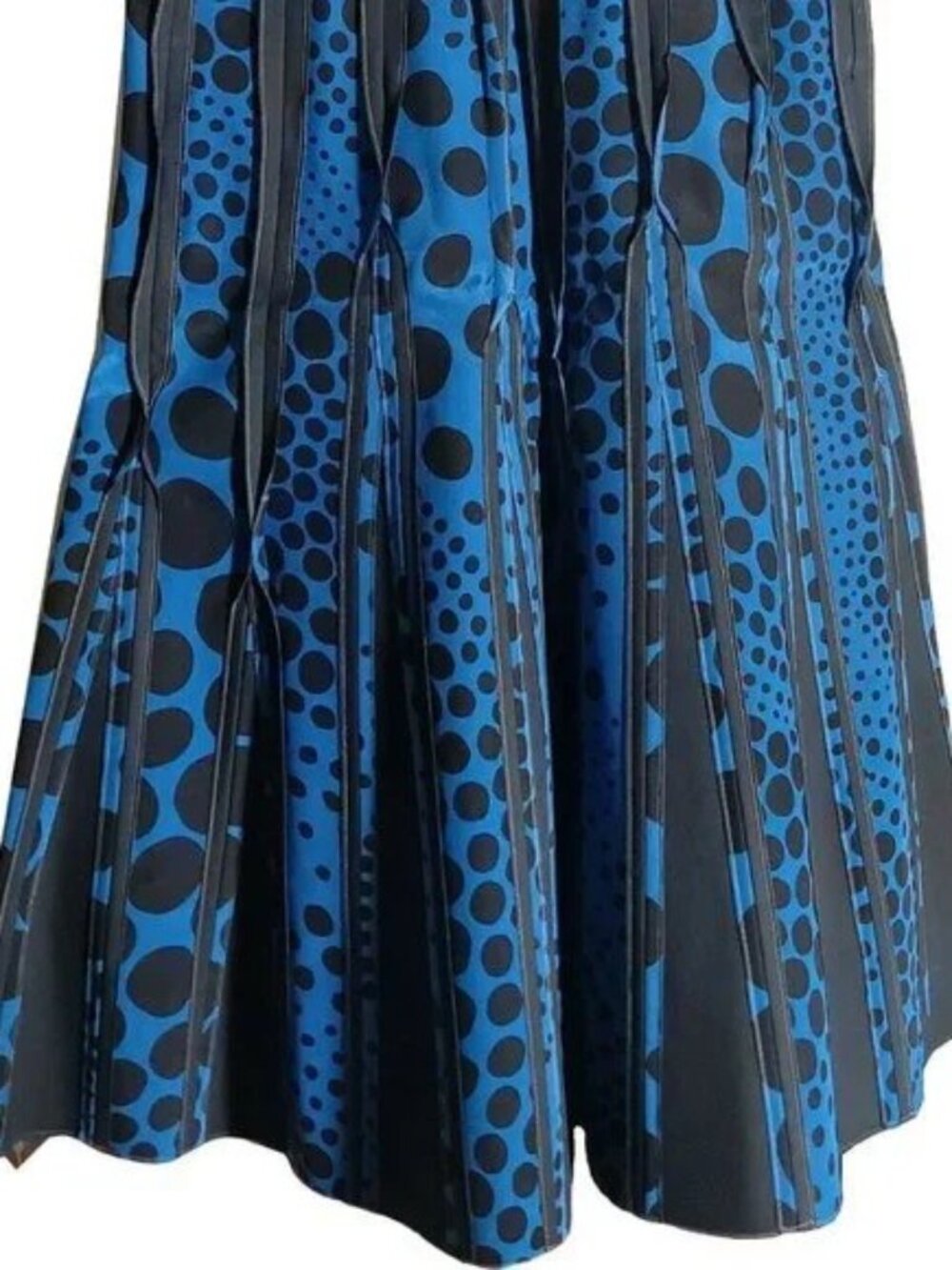 NWT Bottega Veneta Strapless Graphic Print Blue/Black Women Size S Midi Dress - Picture 5 of 7
